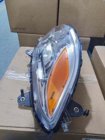 GA-IN-074A-R Silver reflcetive LED Headlights with DRL RH For International LT625 2018 2019 2020 2021 2022 2023 2024