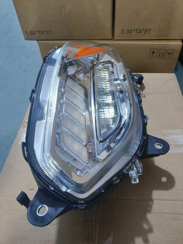 GA-IN-074A-R Silver reflcetive LED Headlights with DRL RH For International LT625 2018 2019 2020 2021 2022 2023 2024