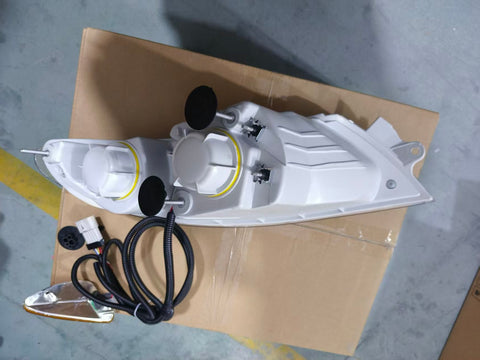 GA-IN-007-A-L Halogen Headlight Assy With LED Decorativer Light Bar With Turn Signal Light Lh, For International 4300/4400 2001 2002 2003 2004 2005 2006 2007 2008 2009 2010 2011 2012