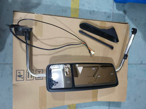 GA-IN-024-R*Chrome Door Mirror W/Arm RH For International Prostar
