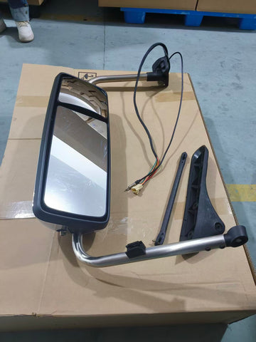 GA-IN-024-R*Chrome Door Mirror W/Arm RH For International Prostar