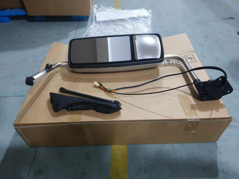 GA-IN-024-R*Chrome Door Mirror W/Arm RH For International Prostar