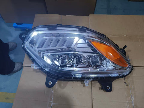 GA-IN-074C-R Silver projector LED Headlights RH For International LT625 2018 2019 2020 2021 2022 2023 2024