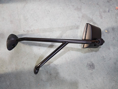 GA-IN-018A-R Complete Black Hood Mirror W/ARM Right Passenger Side For International Prostar