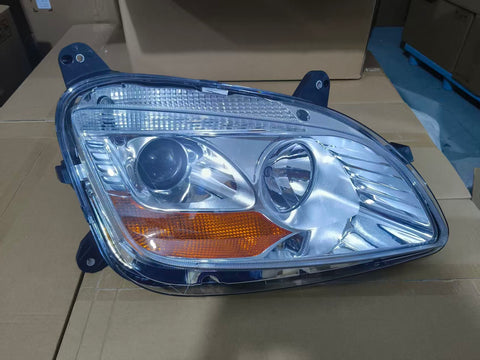 GA-PE-017A-R For 2013-2021 Peterbilt 579 2012 2013 2014 2015 2016 2017 2018 2019 2020 Halogen Type Projector Headlight Chrome RH