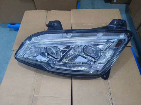 GA-PE-035C-L Left Side LED Headlight Silver Assembly For Peterbilt 579 2023+