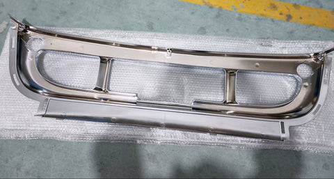 GA-FR-038-B-1 Front Bumper Center Cover Facial Chrome For Freightliner Cascadia 2008 2009 2010 2011 2012 2013 2014 2015 2016 2017 GA-CA0801-001B
