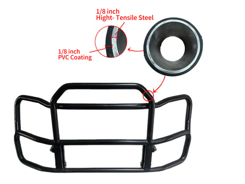 GA-DGIT-3-VL25 Black Deer Guard Bumper PVC with Bracket for Volvo VNL 2017-2025