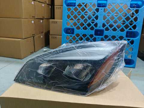 GA-FR-097L Black LED Headlamp LH For Freightliner Cascadia 2018 2019 2020 2021 2022 2023 2024