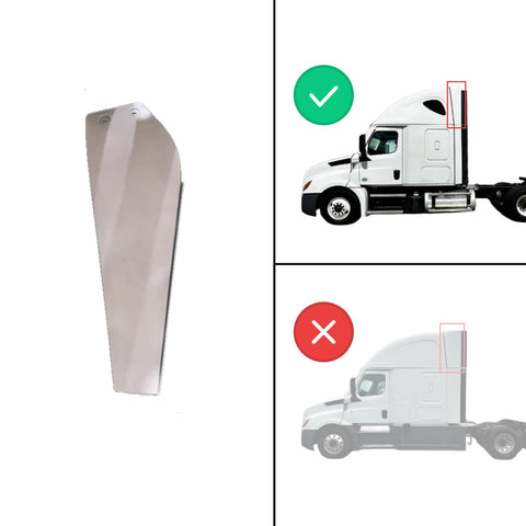 GA-FR-156L Cab Air Deflector Upper Fairing LH White For Freightliner Cascadia 2018 2019 2020 2021 2022 2023 2024
