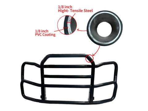 GA-DGNT-3-CAS26 Black Deer Guard Bumper PVC with Bracket for Freightliner Cascadia 2026+