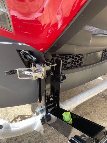 GA-DGIT-3-CAS Black Deer Guard Bumper PVC with Bracket for Freightliner Cascadia 2018-2024