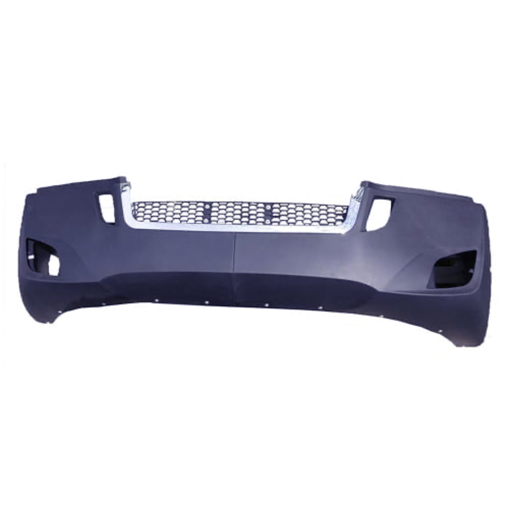 GA-FR-101C Front Bumper W/Hole and Chrome Strip For Freightliner Cascadia 2018 2019 2020 2021 2022 2023 2024