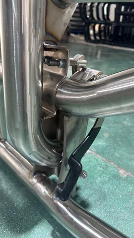 GA-DGCAS-2-CAS  Silver Deer Guard Bumper 94in with Bracket for Freightliner Cascadia 2018-2024