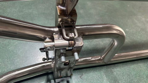 GA-DGCAS-2-CAS  Silver Deer Guard Bumper 94in with Bracket for Freightliner Cascadia 2018-2024