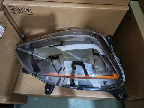 GA-PE-017D-R LED Head Lamp Black Right Side For Peterbilt 579 2013 2014 2015 2016 2017 2018 2019 2020 2021 2022