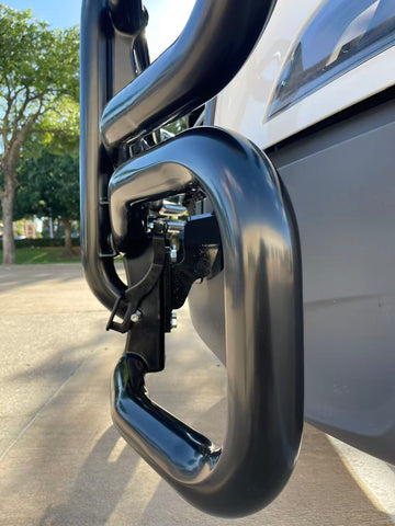 GA-DGCAS-3-S-CAS Black Deer Guard Bumper PVC with Bracket for Freightliner Cascadia 2018-2024