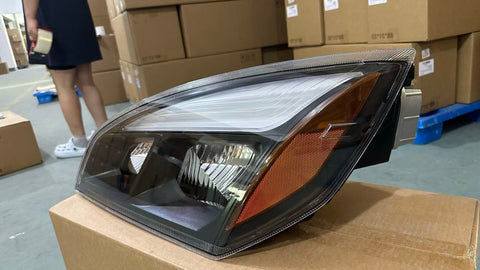 GA-FR-097-J-LBlack LED Headlamp Left Driving Side For Freightliner Cascadia 2018 2019 2020 2021 2022 20232024