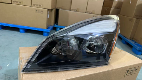 GA-FR-097-J-LBlack LED Headlamp Left Driving Side For Freightliner Cascadia 2018 2019 2020 2021 2022 20232024
