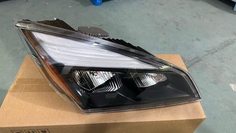 GA-FR-097-J-R Black LED Headlamp Right Passenger Side For Freightliner Cascadia 2018 2019 2020 2021 2022 2023 2024