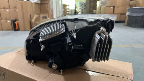 GA-FR-097-J-R Black LED Headlamp Right Passenger Side For Freightliner Cascadia 2018 2019 2020 2021 2022 2023 2024