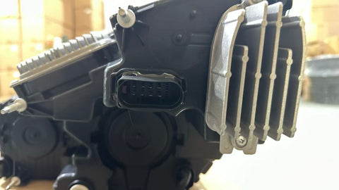 GA-FR-097-J-R Black LED Headlamp Right Passenger Side For Freightliner Cascadia 2018 2019 2020 2021 2022 2023 2024