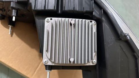 GA-FR-097-J-R Black LED Headlamp Right Passenger Side For Freightliner Cascadia 2018 2019 2020 2021 2022 2023 2024