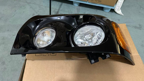 GA-FR-012C-Pair Black Cover Headlight Assy With Led Marker Pair For Freightliner Century1996 1997 1998 1999 2000 2001 2002 2003 2004 2005 2006 2007 2008 2009 2010