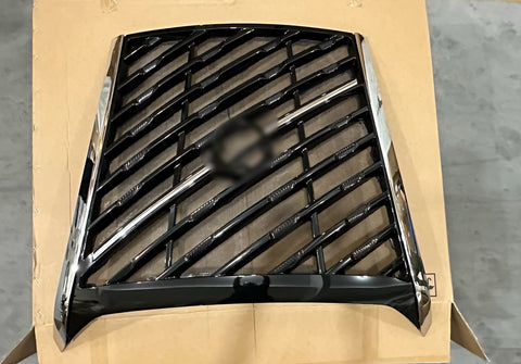 GA-V-116B Complete Platnum Black Grille Complete W/Logo W/ Chrome Trim Moulding For Volvo VNL 2025+