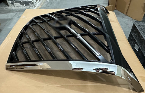 GA-V-116B Complete Platnum Black Grille Complete W/Logo W/ Chrome Trim Moulding For Volvo VNL 2025+