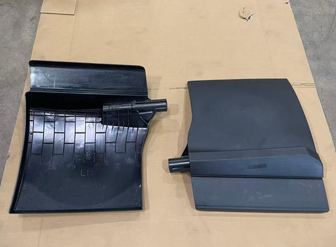GA-FR-166-Pair Gray Truck Quarter Fender W/ Clamp LH&amp;RH For Freightliner Cascadia 2018 2019 2020 2021 2022 2023 2024