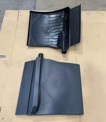 GA-FR-166-Pair Gray Truck Quarter Fender W/ Clamp LH&amp;RH For Freightliner Cascadia 2018 2019 2020 2021 2022 2023 2024