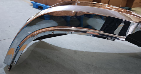 GA-KW-017B-L Chrome Plastic Bumper Without Fog Lamp Hole Left Driver Side for Kenworth T680 2012 2013 2014 2015 2016 2017 2018 2019 2020 2021