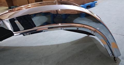 GA-KW-017B-R Chrome Plastic Bumper W/O Fog Lamp Hole RH Passenger Side for Kenworth T680 2012 2013 2014 2015 2016 2017 2018 2019 2020 2021