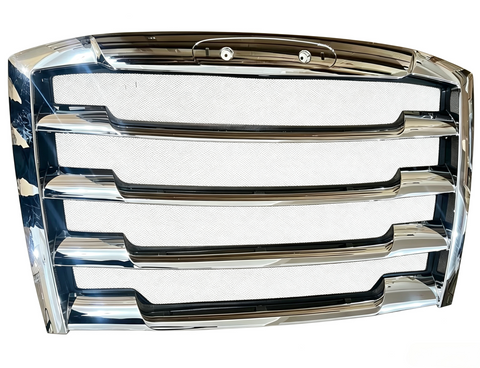 GA-FR-091A Grille Chrome W/Bug Screen For Freightliner Cascadia 2018 2019 2020 2021 2022 2023 2024 GA-CA1802-B1