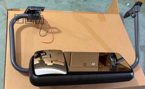 GA-FR-040C-R DOOR MIRROR BLACK WITH BRACKET RH For 2004 2005 2006 2007 2008 2009 2010 2011 2012 2013 2014 2015 2016 2017 2018 Freightliner Century/Columbia