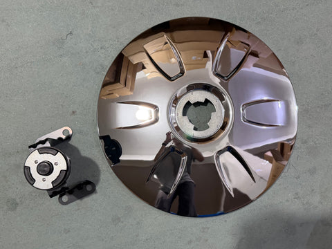 GA-FR-105B Wheel Hub Cap Chrome For Freightliner Cascadia 2018 2019 2020 2021 2022 2023 2024