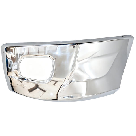 GA-PE-048-2A-L Steel Corner Bumper with Fog Lamp Hole Left Side For Peterbilt 579 2013 2014 2015 2016 2017 2018 2019 2020 2021 2022