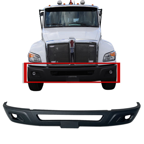 GA-KW-073A Front Bumper Painted Assy With Foglamp Hole for Kenworth T480 2021+