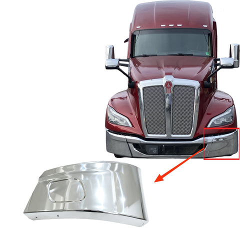 GA-KW-079-2C-L Corner Bumper Without Foglamp Hole Left Side For Kenworth T680 Next GEN 2022 2023 2024 2025 2026