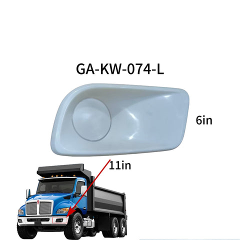 GA-KW-074-L Fog Lamp Bezel Left Side For Kenworth T480