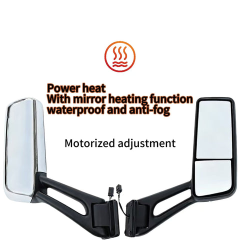 GA-PE-012A-R FIT Peterbilt 567 579 2012 2013 2014 2015 2016 2017 2018 2019 2020 Door Mirror Power Heated RH Passenger Side Chrome