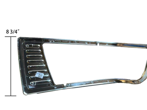 GA-PE-002-1L Peterbilt 377 Headlamp Bezel Chrome Driver Left Side
