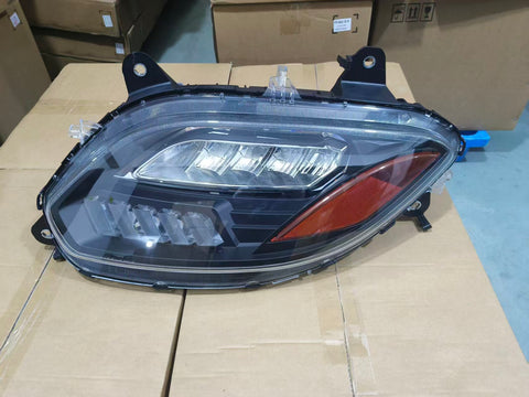 GA-IN-074B-L Black reflcetive LED Headlights with DRL LH For International LT625 2018 2019 2020 2021 2022 2023 2024