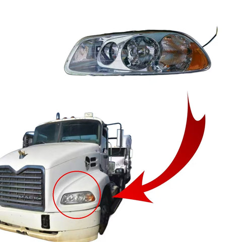 GA-MK-004-P Halogen Headlamp Pair For MACK VISION 1996 1997 1998 1999 2000 2001 2002 2003 2004 2005 2006 2007