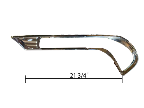 GA-PE-002-1R Peterbilt 377 Headlamp Bezel Chrome Right Side