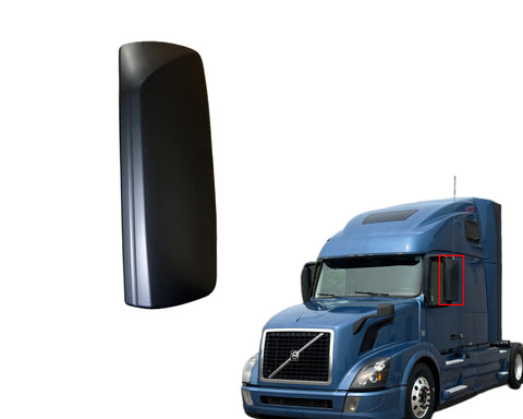 GA-V-011-1B-L Black Door Mirror Cover Left Driver Side For Volvo VNL 2004 2005 2006 2007 2008 2009 2010 2011 2012 2013 2014 2015 2016 2017