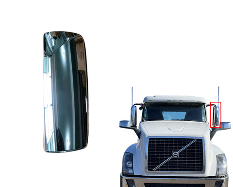 GA-V-011-1A-L Chrome Door Mirror Cover LH For Volvo VNL 2004 2005 2006 2007 2008 2009 2010 2011 2012 2013 2014 2015 2016 2017