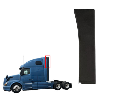 GA-V-055-L Volvo VNL 2004 2005 2006 2007 2008 2009 2010 2011 2012 2013 2014 2015 2016 2017 Upper Wind Cab Cabin Fairing Extension Air Deflector Left