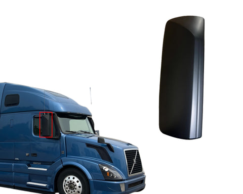 GA-V-011-1B-R Black Door Mirror Cover Right Passenger Side For Volvo VNL2004 2005 2006 2007 2008 2009 2010 2011 2012 2013 2014 2015 2016 2017